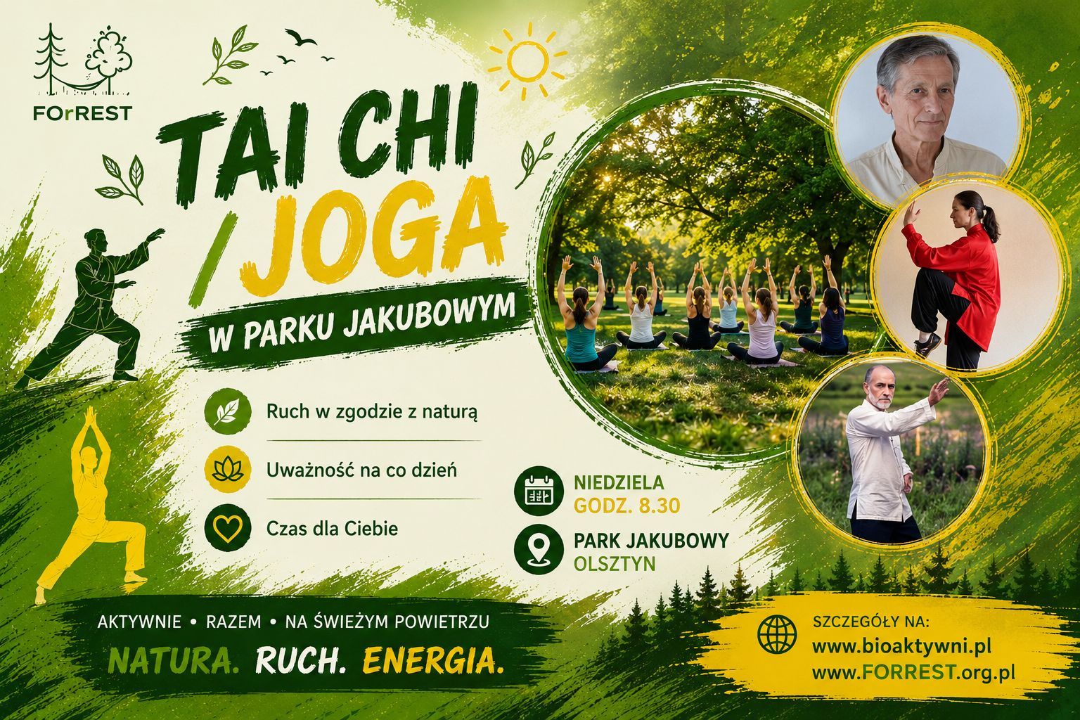 Niedzielne poranki z Tai Chi lub Joga