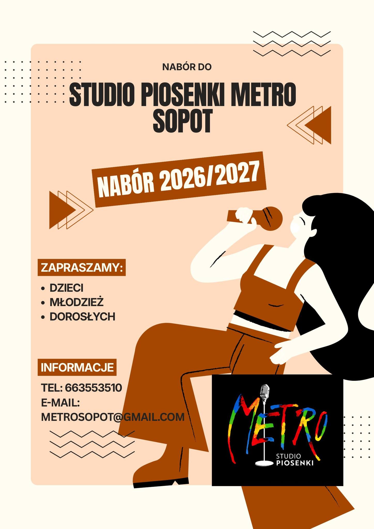 Nabór do Studio Piosenki METRO Sopot