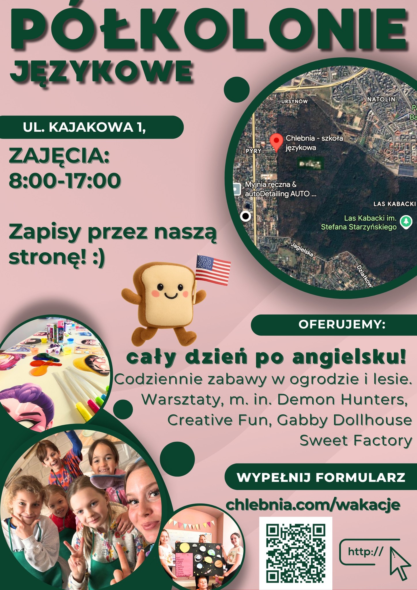 Półkolonie językowe - cały dzień po angielsku