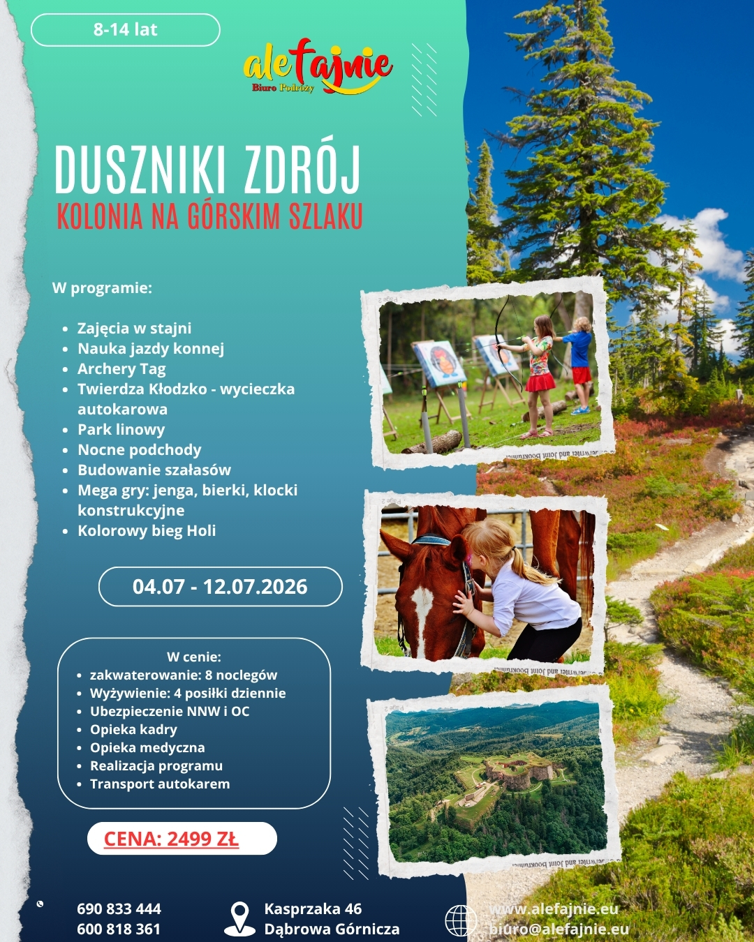 Fajna Kolonia na Górskim Szlaku - Duszniki Zdrój