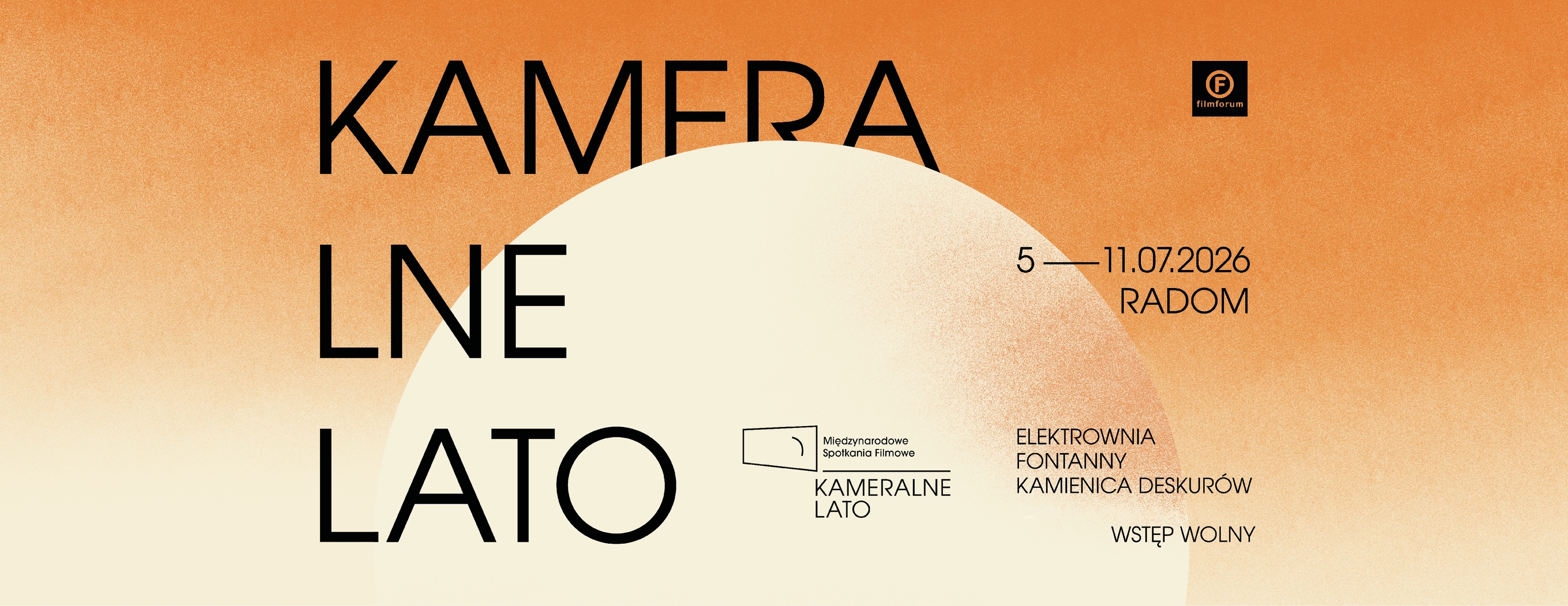 19. Międzynarodowe Spotkania Filmowe KAMERALNE LATO