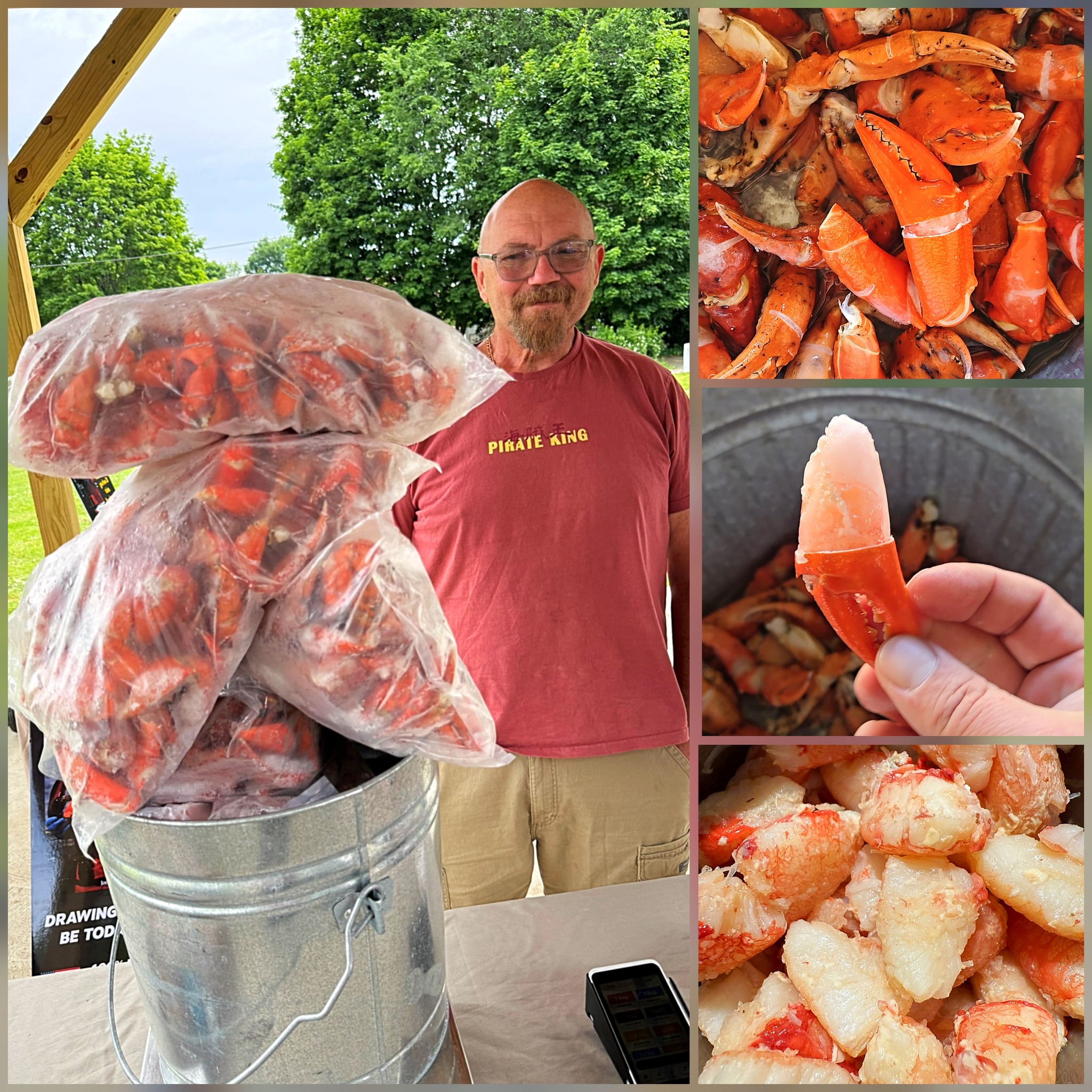 $9.99lb & $12.99lb! ATLANTIC RED CRAB CLAWS! Fresh off the Boat! IN PERSON ONLY! Albany Elk's Lodge!