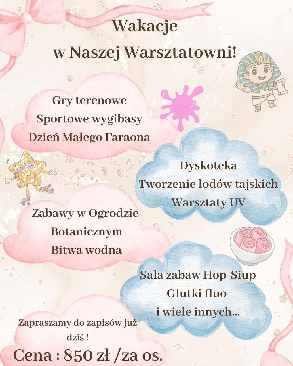 Warsztaty wakacyjne - już wystartowały 🙃🙂🙃